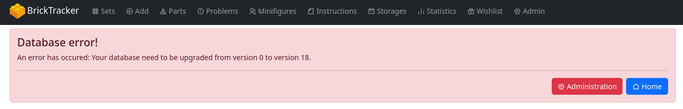 Database initialization error