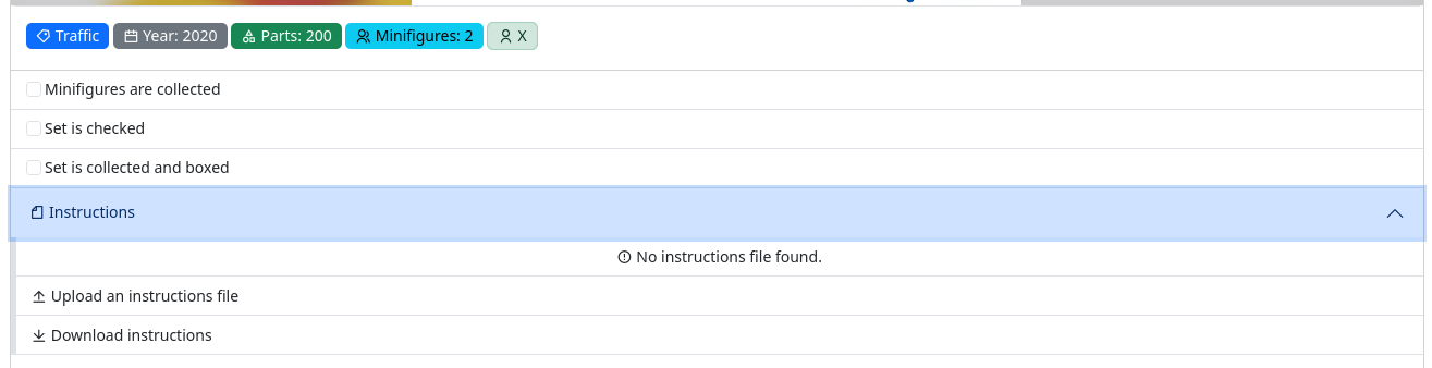 Instructions section